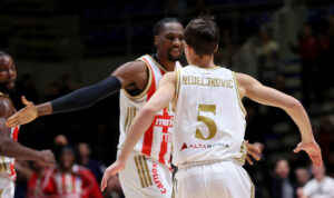 Crvena Zvezda v Cedevita Olimpija basketball match of AdmiralBet ABA League, Season 2025/2026 Group B round 12 on December 27. 2025. in Belgrade, Serbia.