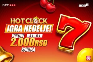 VREME JE ZA HOT CLOCK – DO 2.000 DINARA BONUSA NA IGRI NEDELJE!