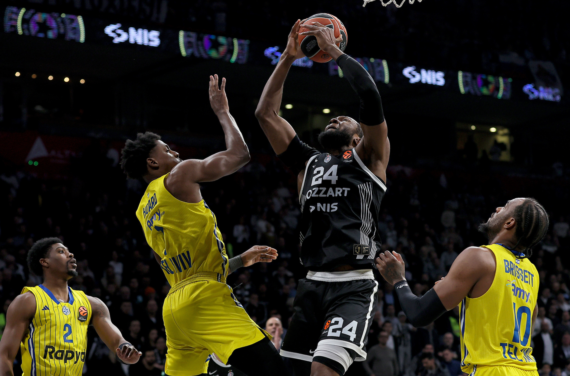 Partizan v Maccabi Tel Aviv basketball match of Euroleague 2025/2026 round 18. on December 26. 2025. in Belgrade, Serbia. Partizan v Maccabi Tel Aviv basketball match of Euroleague 2025/2026 round 18. on December 26. 2025. in Belgrade, Serbia.