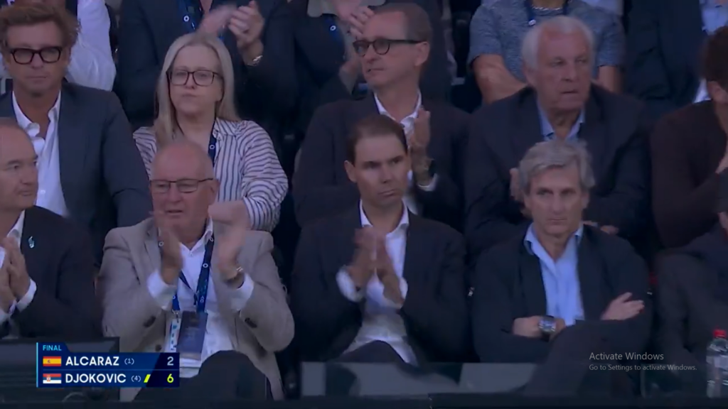 NADAL BAŠ I NIJE SREĆAN: Reakcija Španca na osvojen Novakov set sve govori! (VIDEO)