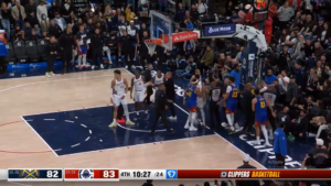 HAOS NA PARKETU: Jokićev saigrač u klinču sa trojicom igrača Klipersa – sudije morale da razdvajaju!