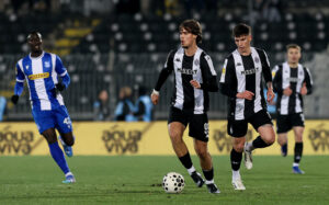 Partizan v OFK Beograd football match of Mozzart Bet Super League round 25 in Belgrade, Serbia on February 28th.