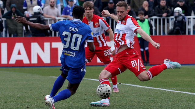 ELŠNIK DUPLIRAO VOĐSTVO: Zvezda ima dva gola prednosti u Novom Pazaru!