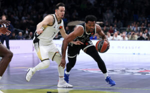 Partizan v Asvel basketball match of Euroleague season 2025/2026 round 33, at the Belgrade Arena in Belgrade, Serbia on March 24th.