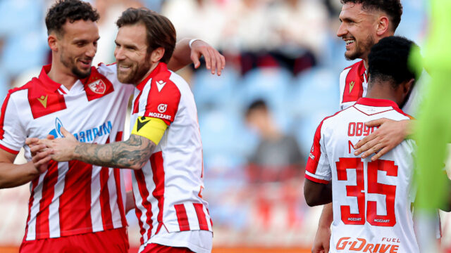 CRVENO-BELI SPUSTILI GAS U DRUGOM POLUVREMENU, ALI UPISALI UBEDLJIVU POBEDU: Zvezda nema nameru da prepusti prvo mesto u Superligi!