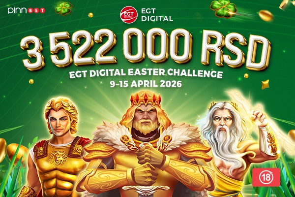 PRAZNIČNO RASPOLOŽENJE NA GLOBALNOM EGT IZAZOVU VREDNOM 3.522.000 DINARA: 7 dana igre, 50 nagrada i borba za vrh rang liste!