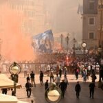 (FOTO UBOD) NAVIJAČKI HAOS U HRVATSKOJ, PARTIZAN UHVAĆEN U UNAKRSNOJ VATRI PREPUCAVANJA TAMOŠNJIH HULIGANA: Svi Hajdukovci su Grobari i vole Partizan?!