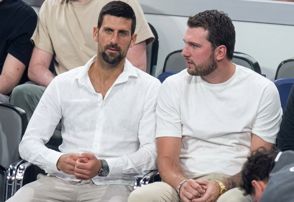 DVE LEGENDE GLEDAJU ZVEZDU IZ PRVOG REDA: Novak Đoković i Luka Dončić zajedno prate crveno-bele!