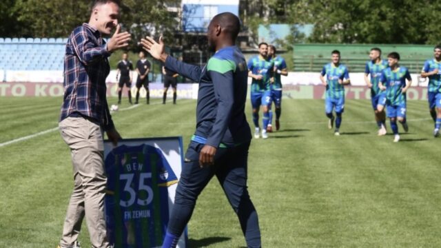 EMOCIJE, SUZE I OPROŠTAJ: Zemun slavio ulazak u elitu, Ben završio karijeru pred punim tribinama!