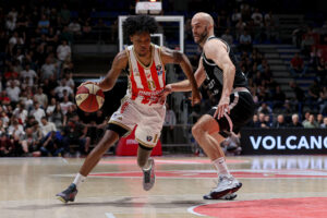 Crvena Zvezda v Partizan basketball match of ABA League season 2025/2026 semi finals round / game 2