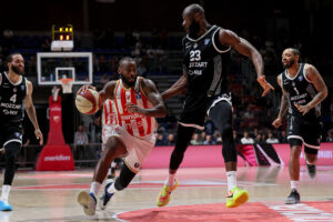 Crvena Zvezda v Partizan basketball match of ABA League season 2025/2026 semi finals round / game 2