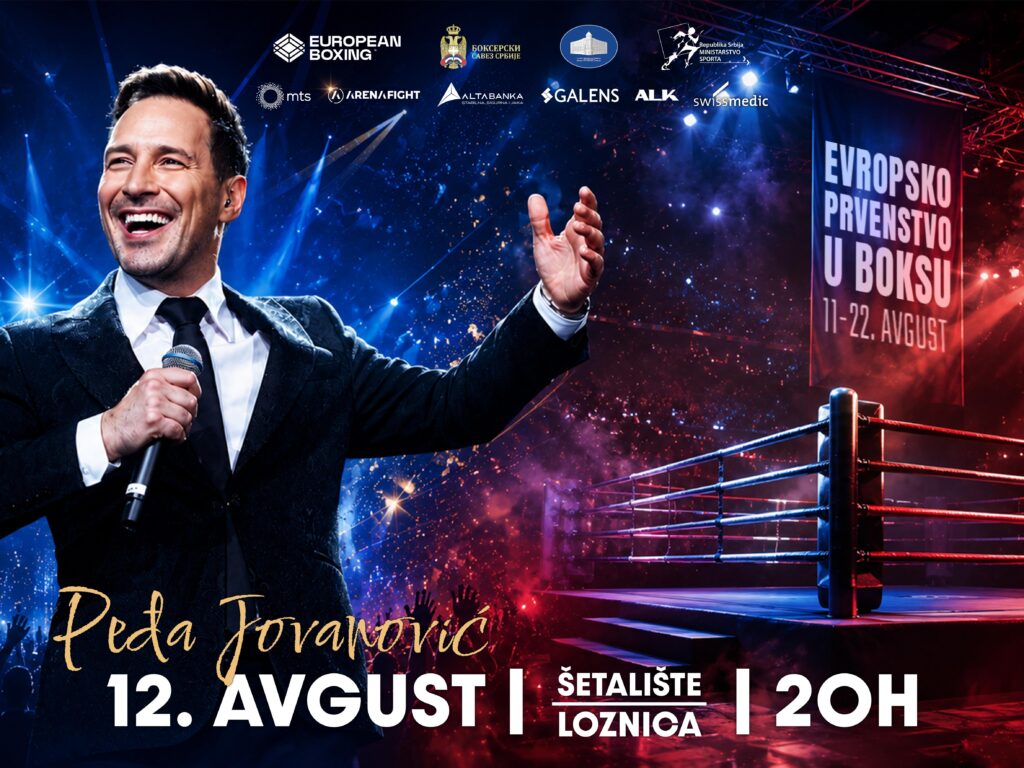 LOZNICA SPREMNA ZA JOŠ JEDAN SPEKTAKL – PEĐA JOVANOVIĆ NA POKLON KONCERTU UOČI EVROPSKOG PRVENSTVA U BOKSU!