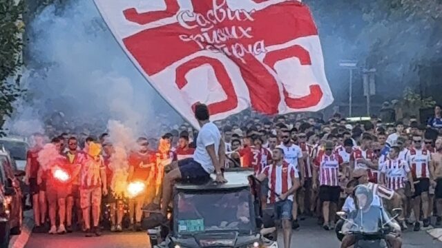 BEOGRADOM ODJEKUJE PESMA DELIJA: Veliki korteo krenuo ka Marakani pred duel sa Larnom!