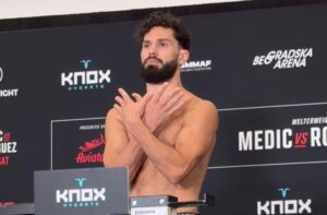 SKANDAL NA UFC MERENJU: Albanac pokazao dvoglavog orla u sred Beograda!