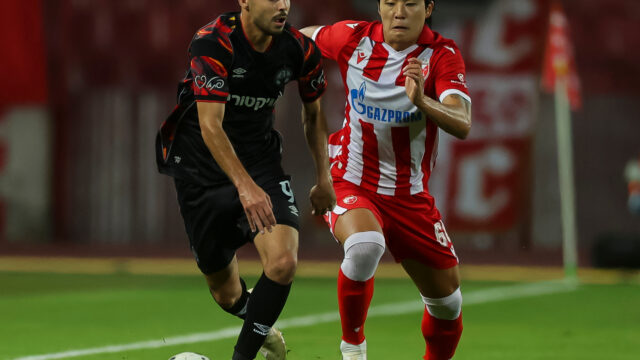 (POLUVREME) ZVEZDA SE MUČI NA MARAKANI: Hapoel opasniji, Kostov promašio dve velike šanse!