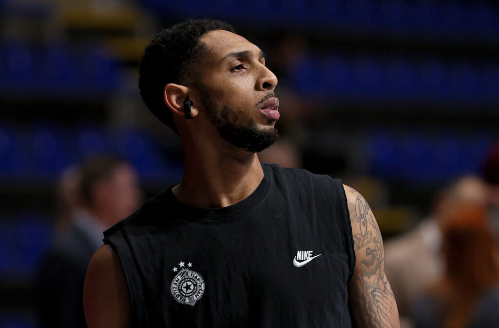 Partizan v Olympiacos basketball match of Euroleague 2025/2026 round 22 on January 14. 2026. in Belgrade, Serbia. Partizan v Olympiacos basketball match of Euroleague 2025/2026 round 22 on January 14. 2026. in Belgrade, Serbia.
