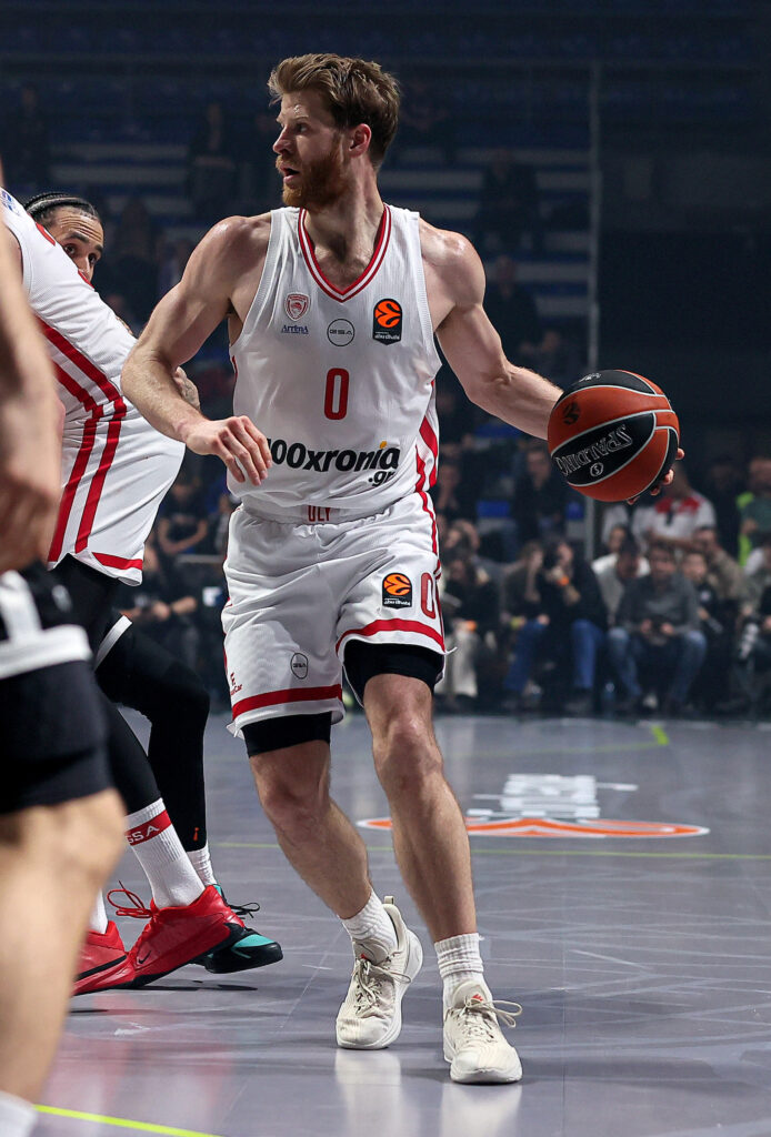 Partizan v Olympiacos basketball match of Euroleague 2025/2026 round 22 on January 14. 2026. in Belgrade, Serbia.