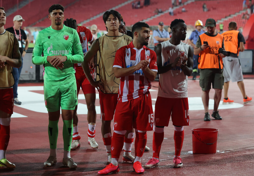 Crvena Zvezda v Larne FC football match of UEFA Champions League 2026/2027 , Qualification round 2 Crvena Zvezda v Larne FC football match of UEFA Champions League 2026/2027 , Qualification round 2