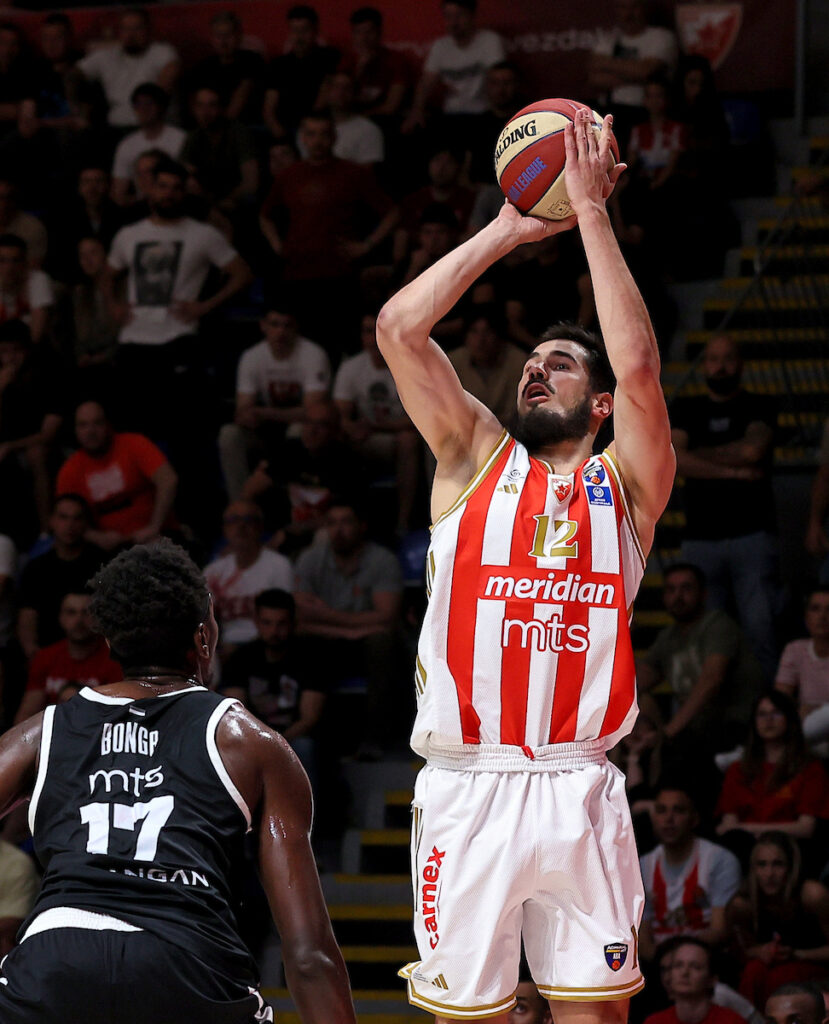 Crvena Zvezda v Partizan basketball match of ABA League season 2025/2026 semi finals round / game 2