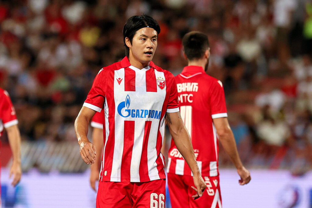 Crvena Zvezda v Viktoria Plzen football match of UEFA Europa League 2026/2027, Playoff Round, Two Legs, round 1