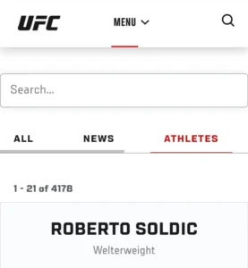 FOTO: Printcscreen UFC