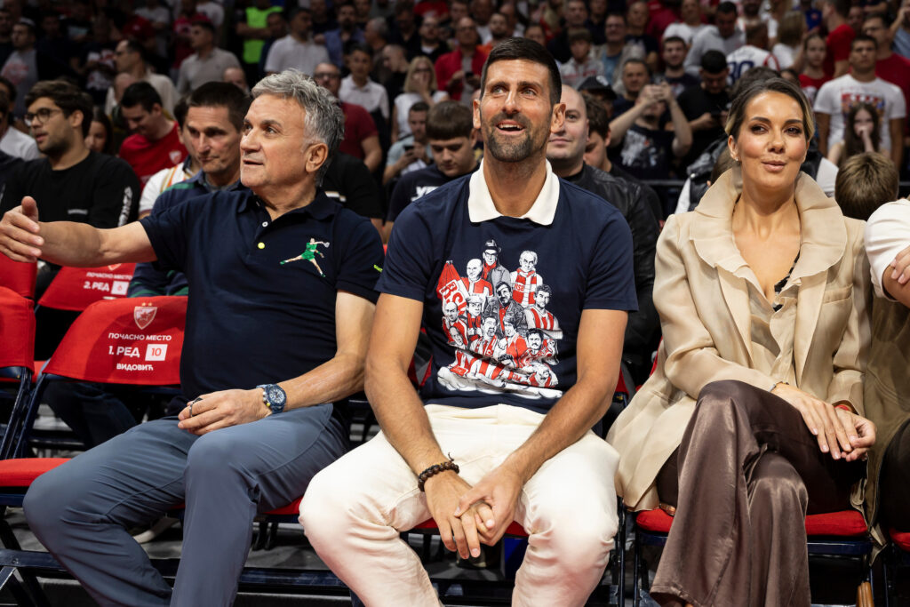 (FOTO UBOD) NOVAK U BEOGRADSKOJ ARENI: Đoković došao da bodri Zvezdu protiv Žalgirisa!
