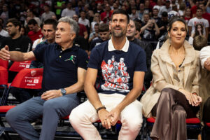 (FOTO UBOD) NOVAK U BEOGRADSKOJ ARENI: Đoković došao da bodri Zvezdu protiv Žalgirisa!