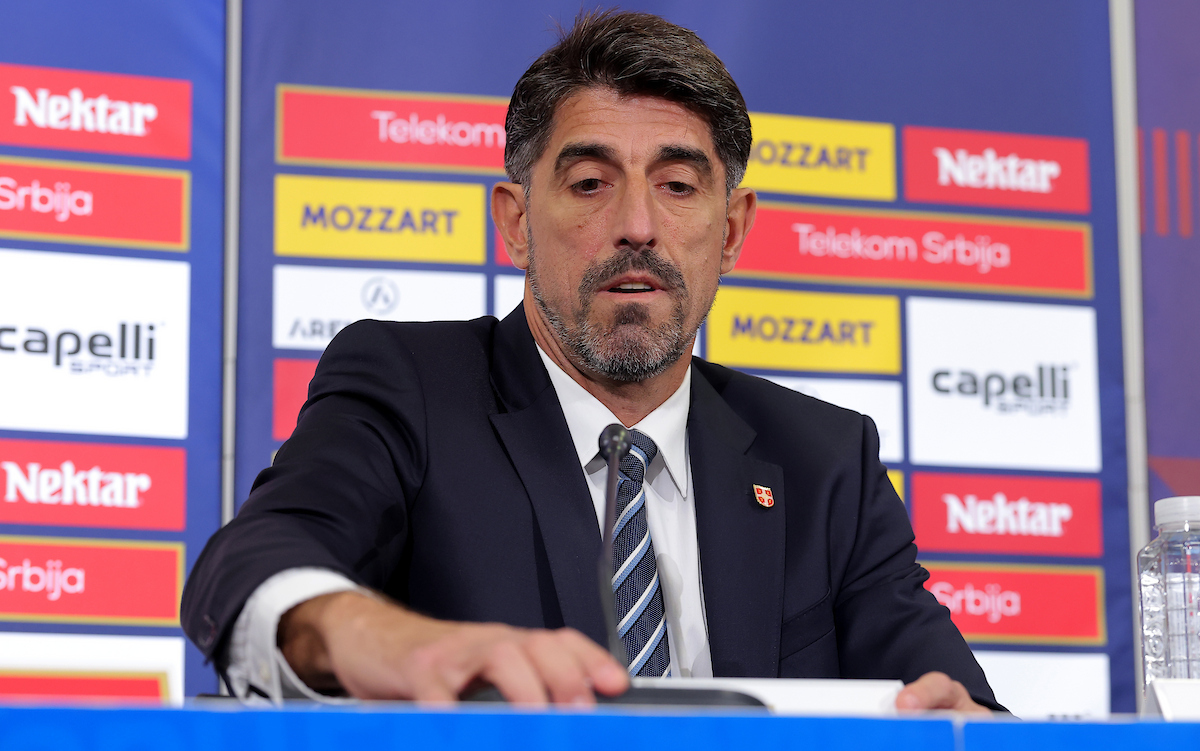 Veljko Paunovic, UEFA Nations League press conference Veljko Paunovic, UEFA Nations League press conference