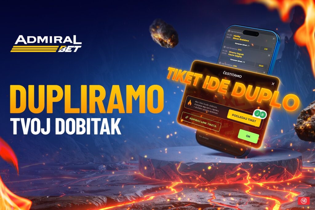 ADMIRALBET VEĆ DUPLIRA DOBITKE – DA LI JE SLEDEĆI TIKET VAŠ?!