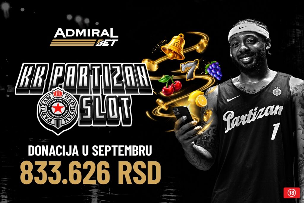PREKO 833.000 DINARA ZA VIŠI CILJ – Prvi rezultati nove saradnje AdmiralBeta i KK Partizan!