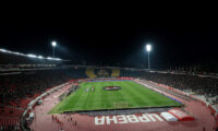 Crvena Zvezda v Lille football match of UEFA Europa League KO Play offs, 2nd leg at Stadium Rajko Mitic in Belgrade, Serbia on February 26th.