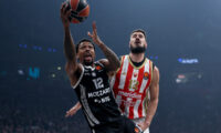 Partizan v Crvena Zvezda basketball match of Euroleague 2025/2026 round 15 on December 12. 2025. in Belgrade, Serbia.