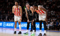 Crvena Zvezda v Partizan basketball match of ABA League season 2025/2026 semi finals round / game 2