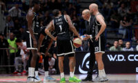 Crvena Zvezda v Partizan basketball match of ABA League season 2025/2026 semi finals round / game 2