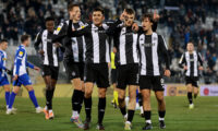 Partizan v OFK Beograd football match of Mozzart Bet Super League round 25 in Belgrade, Serbia on February 28th.