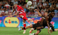 Crvena Zvezda v Viktoria Plzen football match of UEFA Europa League 2026/2027, Playoff Round, Two Legs, round 1