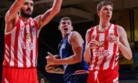 Marko Jagodic Kuridza (L) Roko Prkacin i Aleksa Radanov (D) ABA liga, Crvena Zvezda - Cibona 16.3.2021. Mart 16. 2021. foto: Djordje Kostic/ STARSPORT