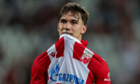 Vasilije Kostov Crvena Zvezda v Viktoria Plzen, UEFA Europa League, play offs, 1st leg Season 2026/2027